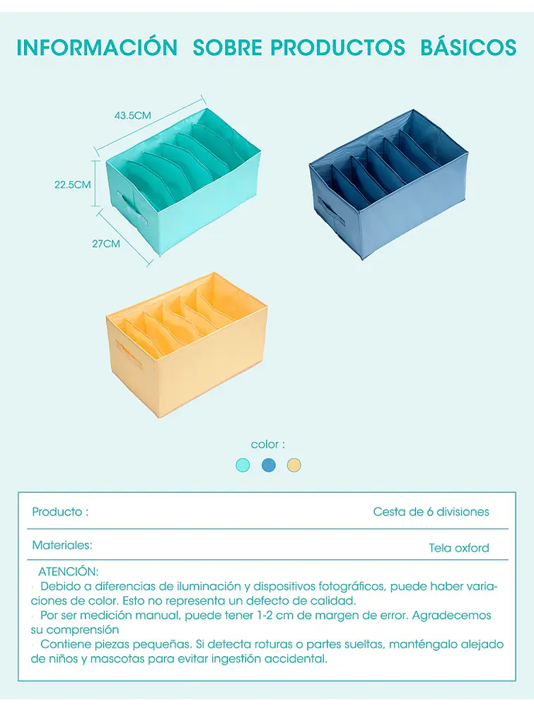 ORGANIZADOR C/U 6
