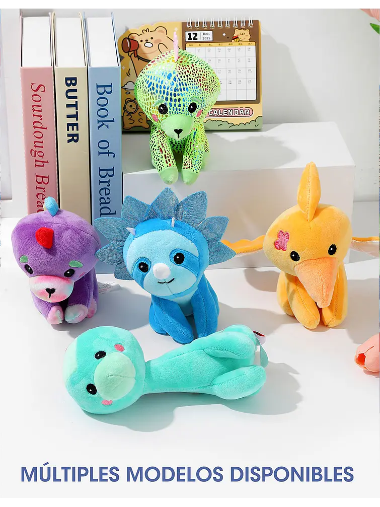 BOLSO CON 5 PELUCHES C/U 8