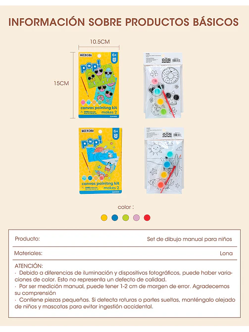 SET DE PINTURA C/U 9