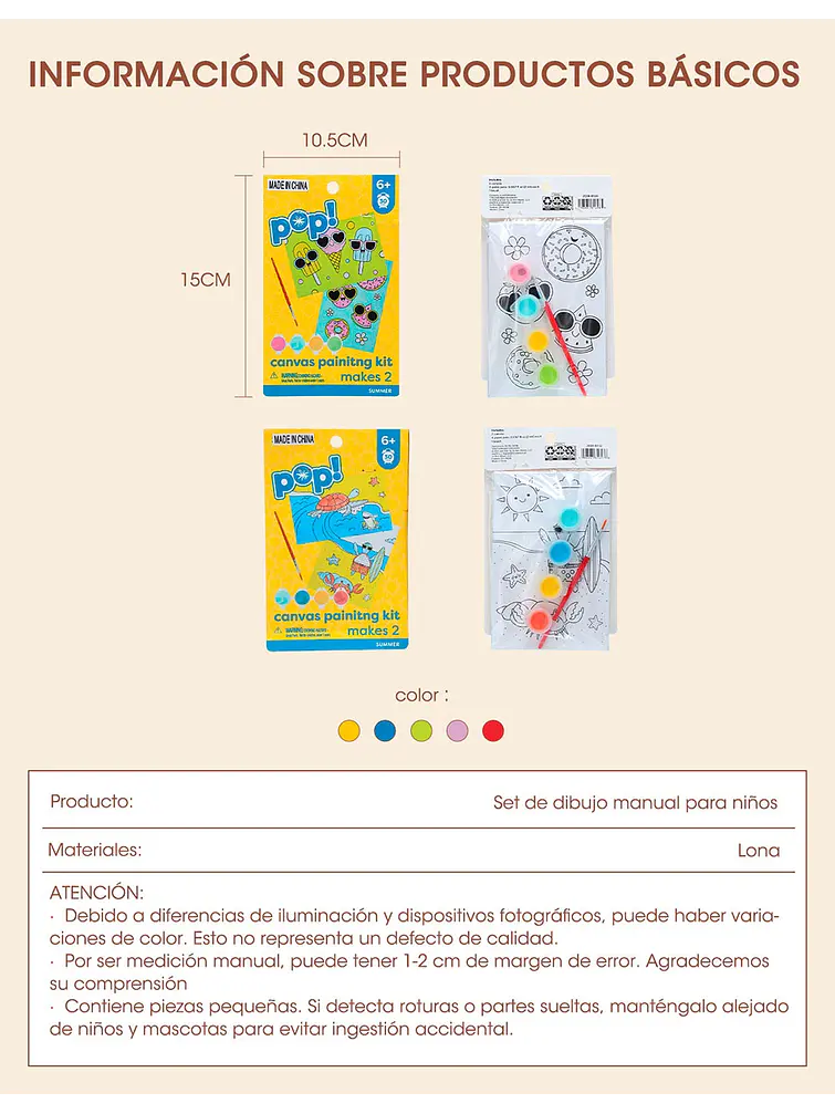 SET DE PINTURA C/U 9
