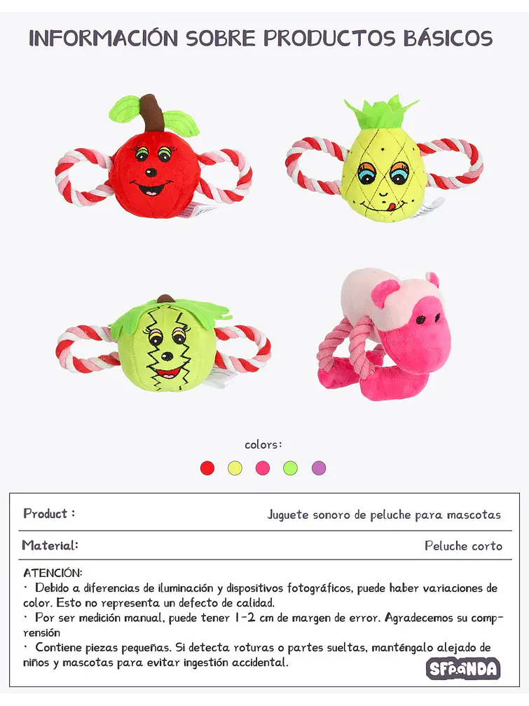 JUGUETE PARA MASCOTA C/U 13