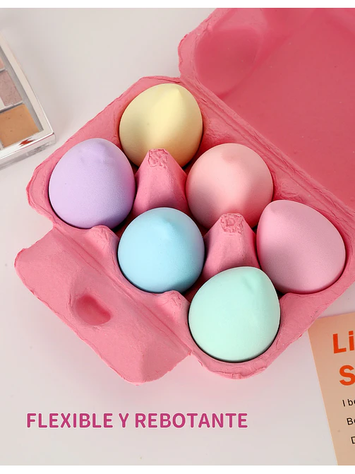 ESPONJA DE MAQUILLAJE PCS*6 9