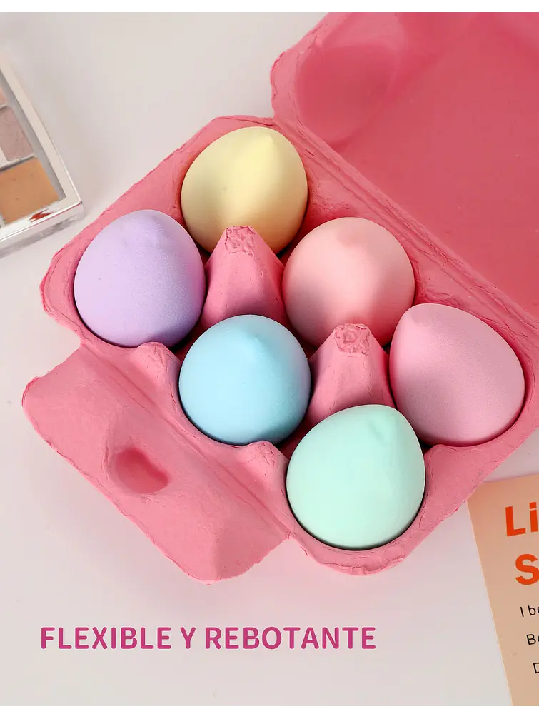 ESPONJA DE MAQUILLAJE PCS*6 9