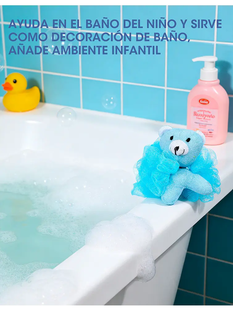 ESPONJA DE BAÑO C/U 12