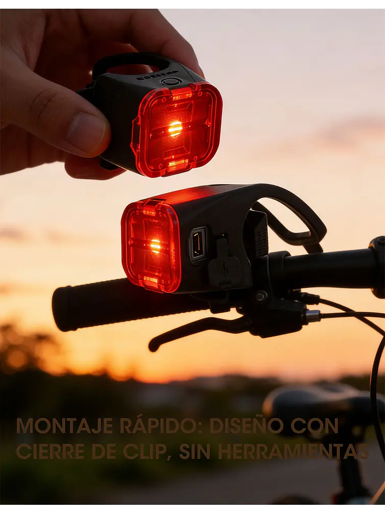 LUZ PARA BICICLETA C/U 4