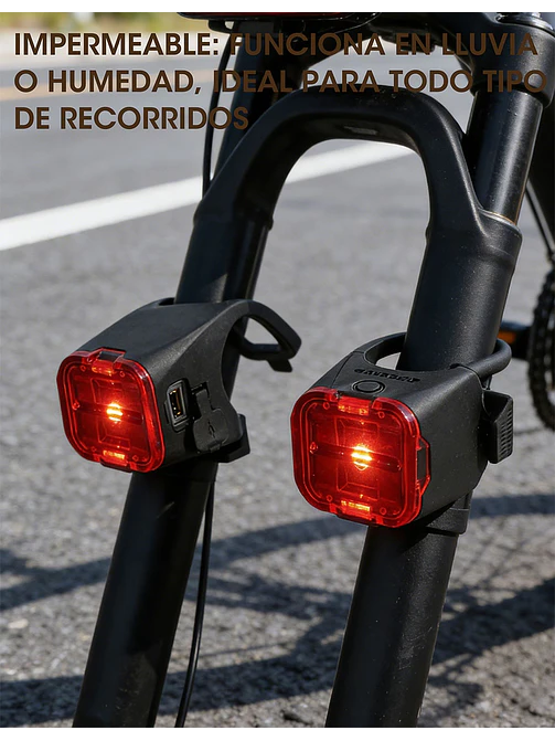 LUZ PARA BICICLETA C/U 8