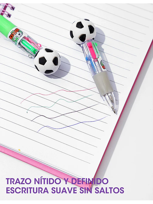 BOLIGRAFO 4 COLORES C/U 5