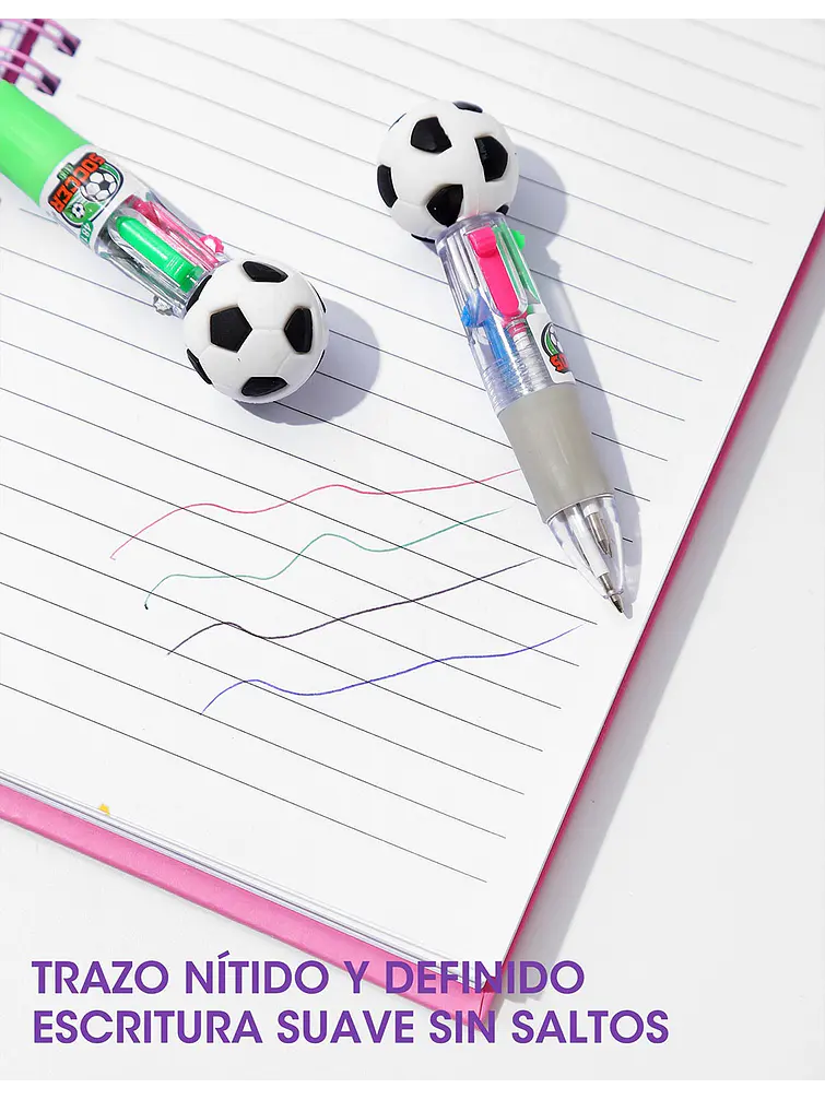 BOLIGRAFO 4 COLORES C/U 5