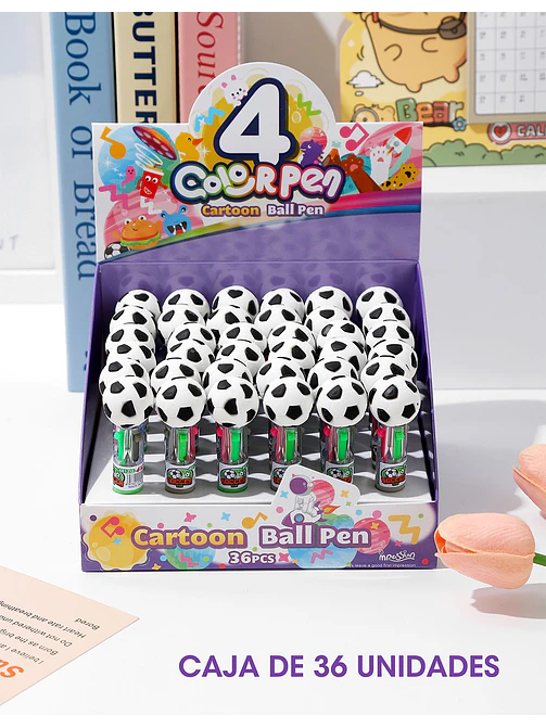 BOLIGRAFO 4 COLORES C/U 7