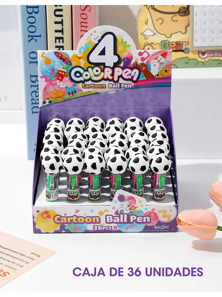 BOLIGRAFO 4 COLORES C/U 7