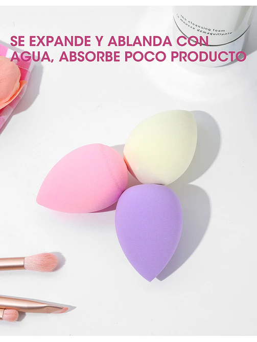 ESPONJA DE MAQUILLAJE C/U 5