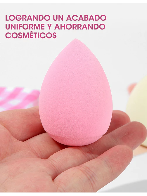 ESPONJA DE MAQUILLAJE C/U 6