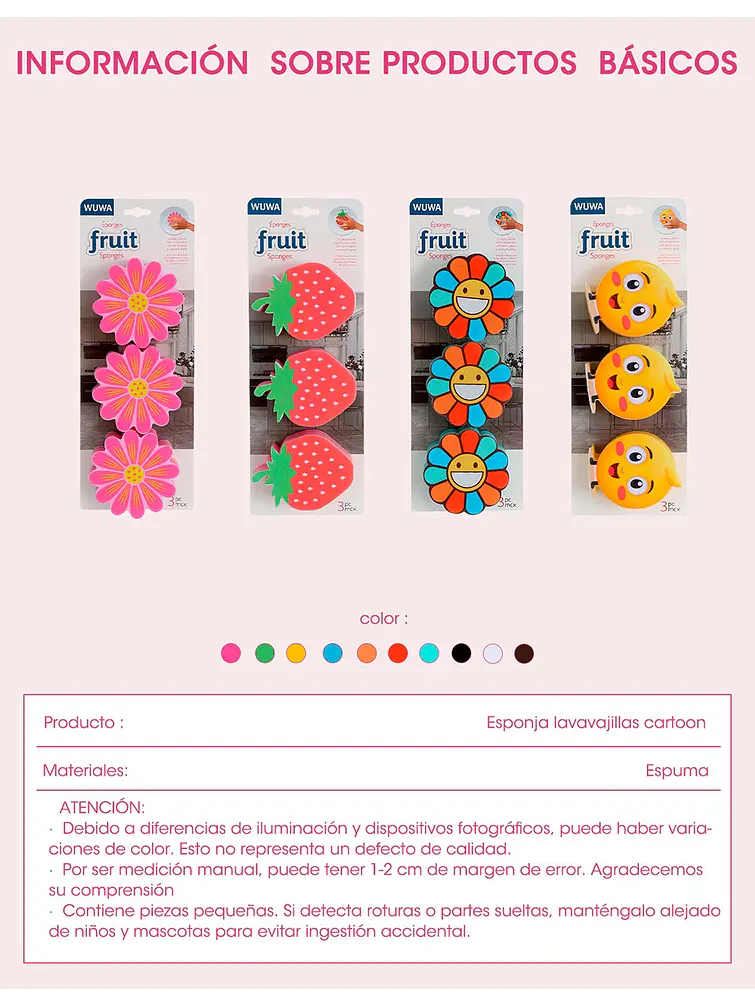 ESPONJA  PCS*3 11