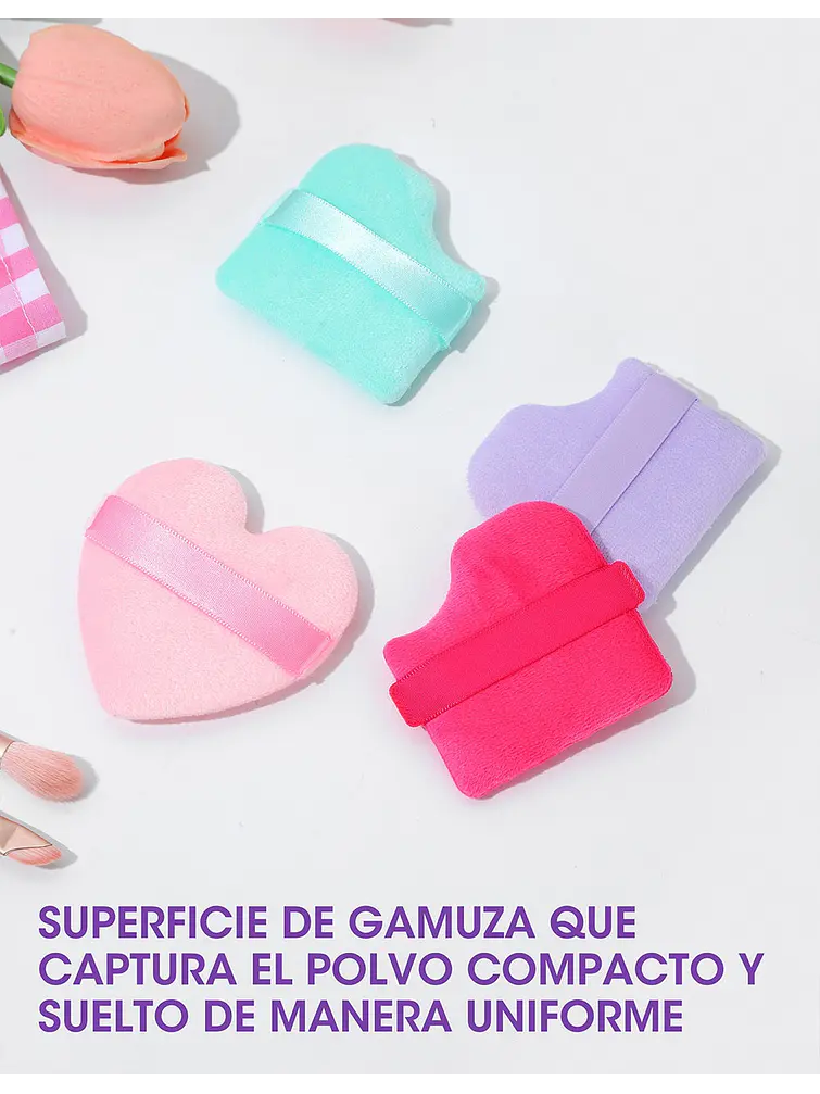 BORLAS DE MAQUILLAJE PCS*2 2