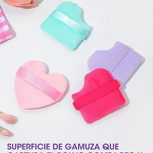 BORLAS DE MAQUILLAJE PCS*2