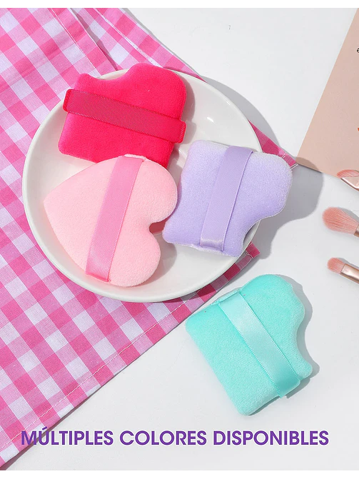 BORLAS DE MAQUILLAJE PCS*2 8