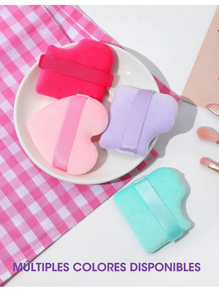 BORLAS DE MAQUILLAJE PCS*2 8
