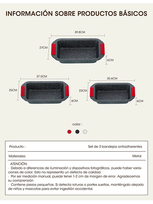 MOLDE PARA HORNEAR PCS*3 8