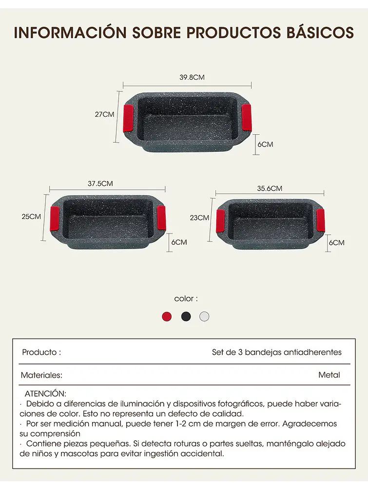 MOLDE PARA HORNEAR PCS*3 8