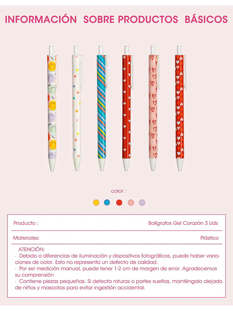 BOLIGRAFO PCS*3 10