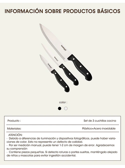 SET DE CUCHILLOS C/U 7