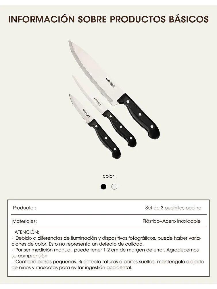 SET DE CUCHILLOS C/U 7