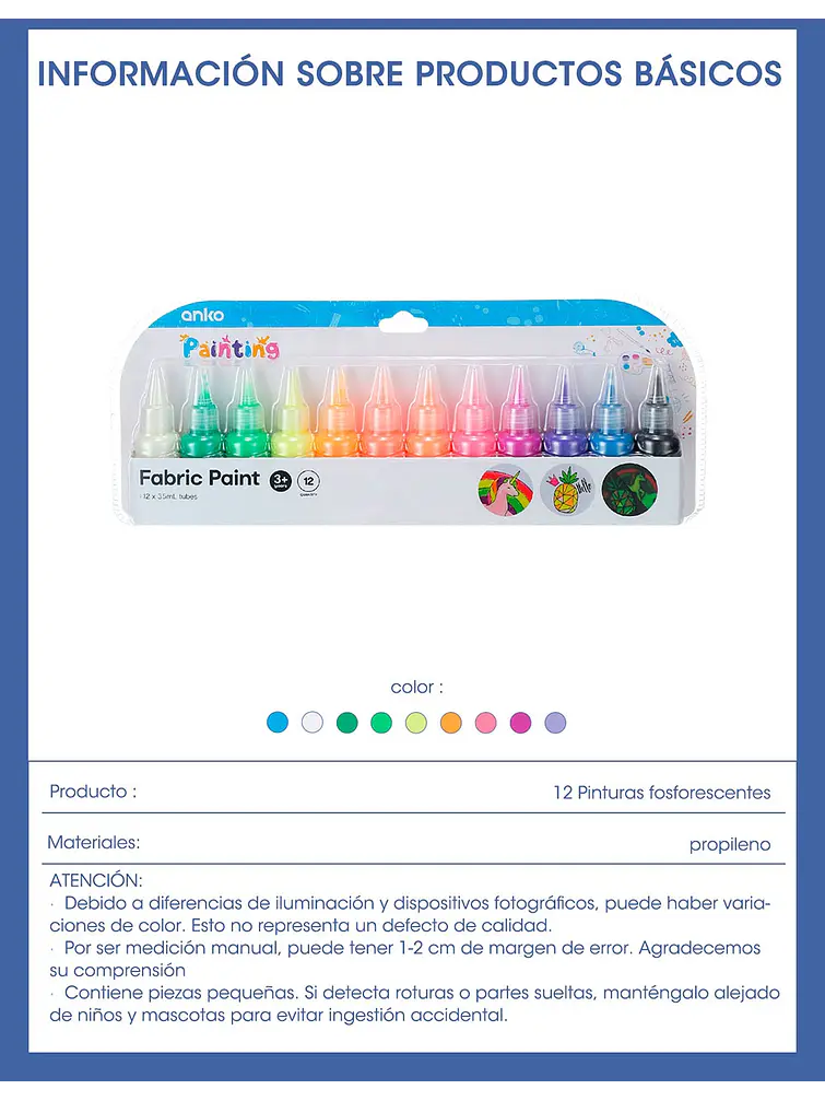 PINTURA 35ML PCS*12 4