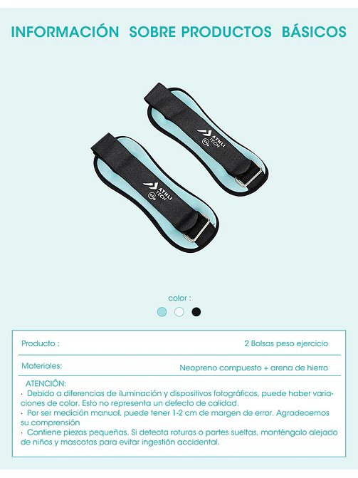 TOBILLERA DE ARENA PCS*2 8