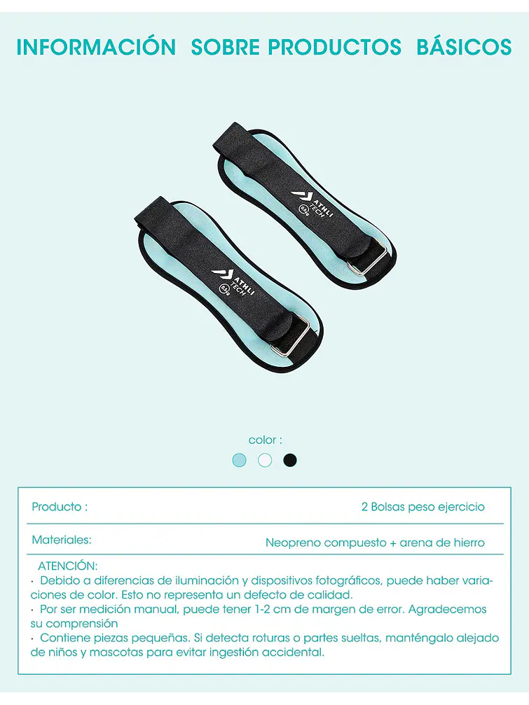 TOBILLERA DE ARENA PCS*2 8