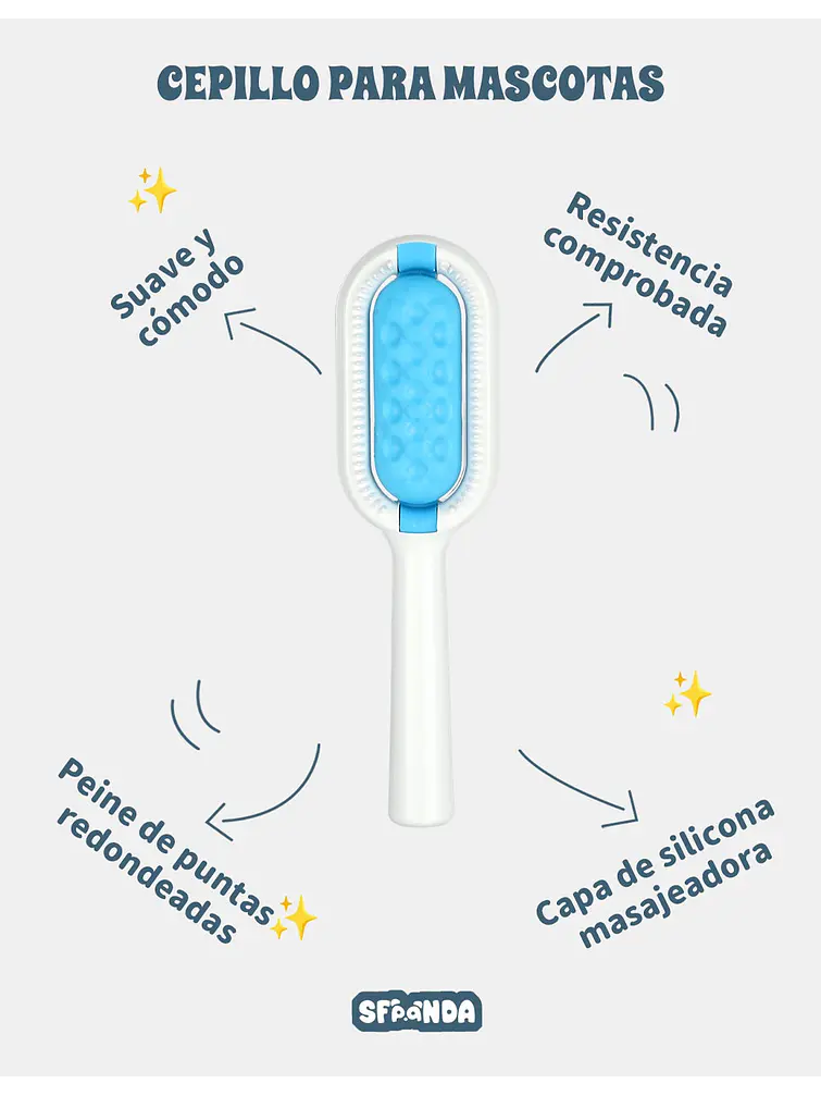 CEPILLO DE MASCOTA C/U 12
