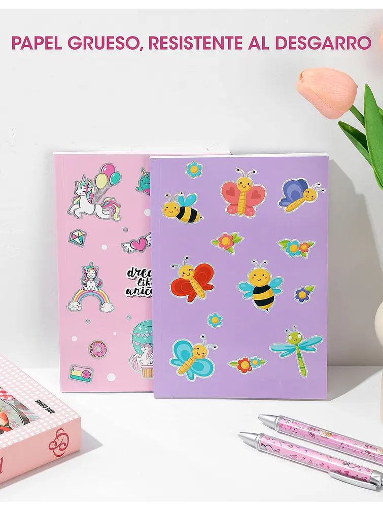ANOTADOR CON DIBUJOS 20*14 C/U                     6