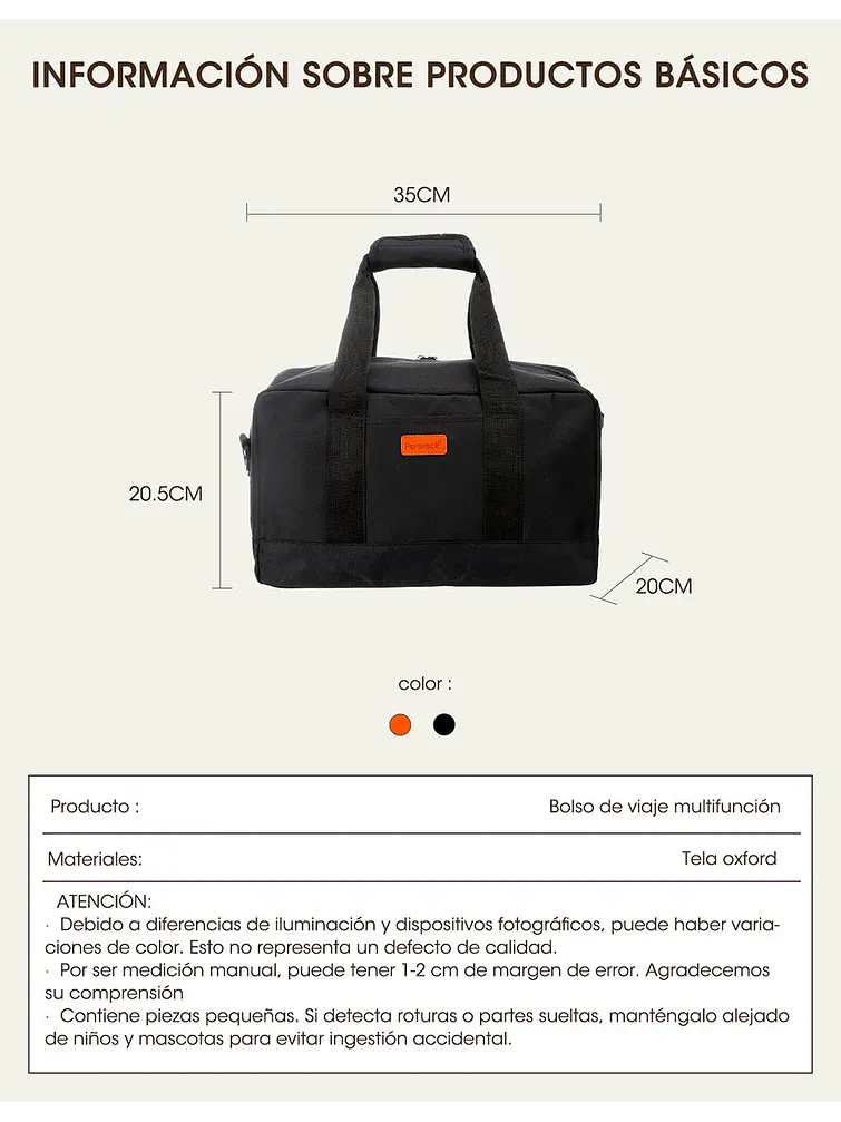 BOLSO DE VIAJE C/U 8