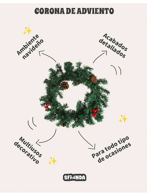 ADORNO NAVIDEÑO C/U 4