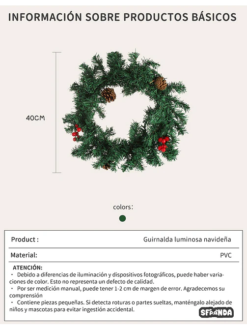 ADORNO NAVIDEÑO C/U 5