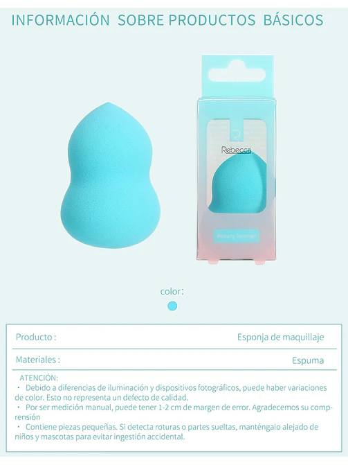 ESPONJA DE MAQUILLAJE C/U 7