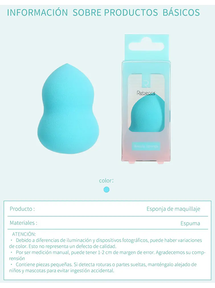 ESPONJA DE MAQUILLAJE C/U 7