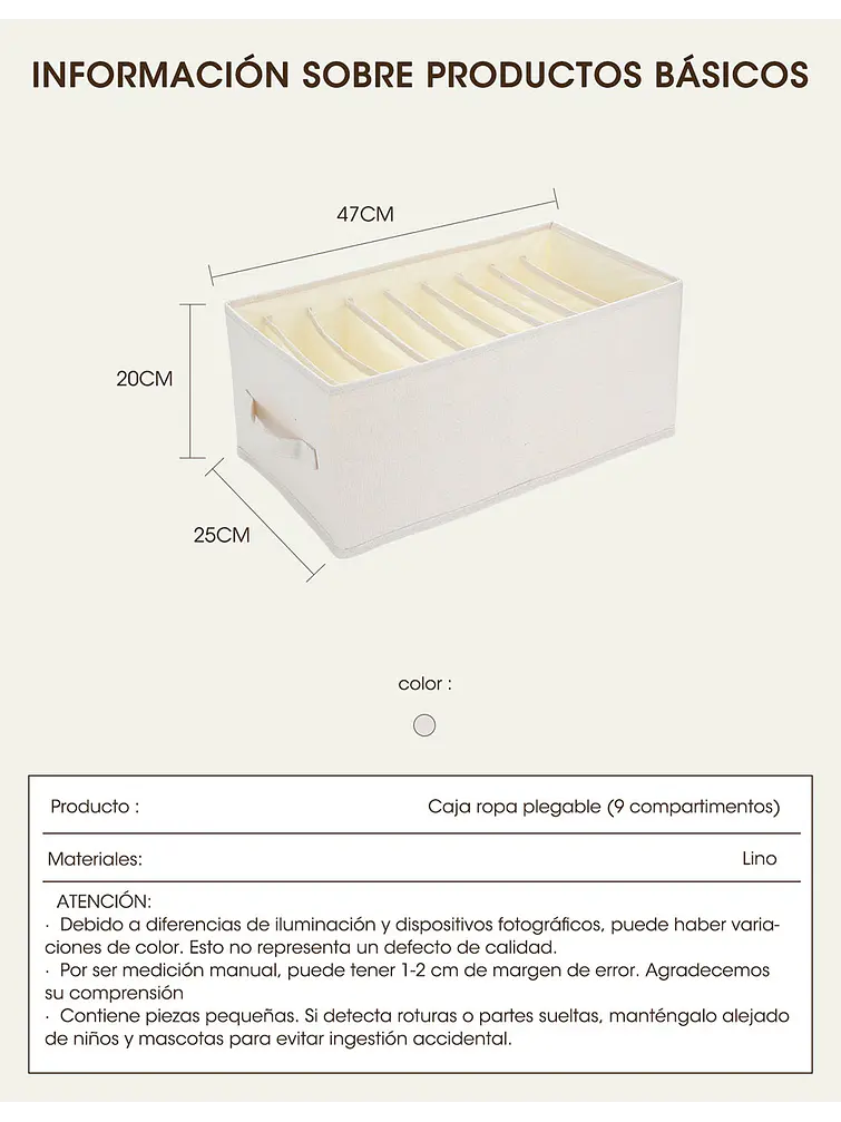 ORGANIZADOR C/U 5