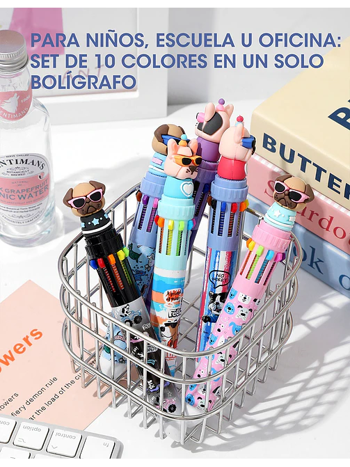 BOLIGRAFO 10 COLORES C/U 2