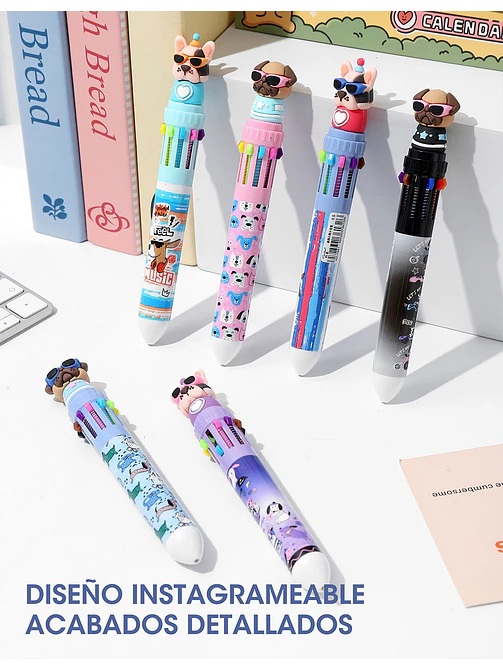 BOLIGRAFO 10 COLORES C/U 5