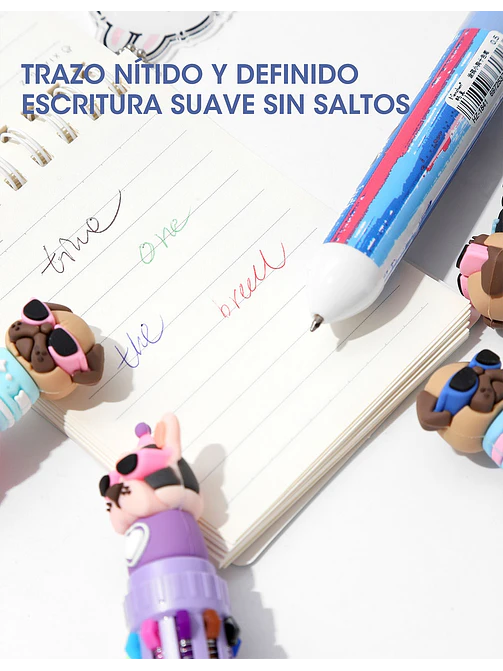 BOLIGRAFO 10 COLORES C/U 6