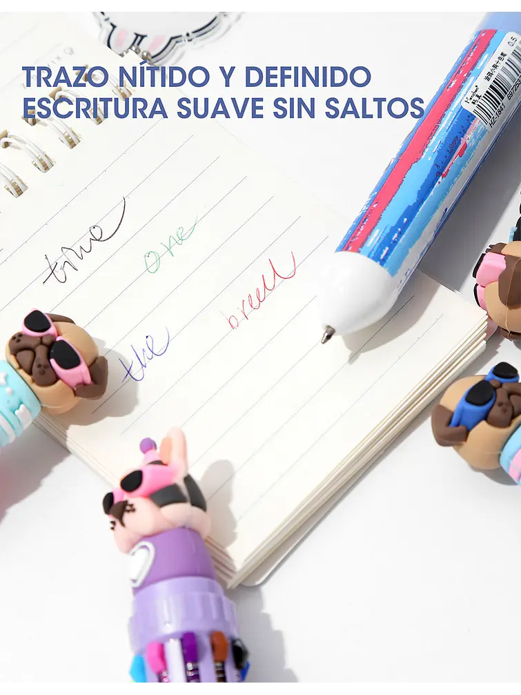 BOLIGRAFO 10 COLORES C/U 6