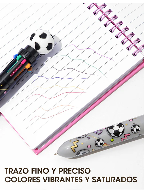 BOLIGRAFO 10 COLORES C/U 6