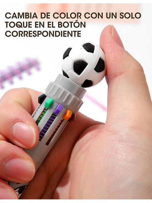 BOLIGRAFO 10 COLORES C/U 7