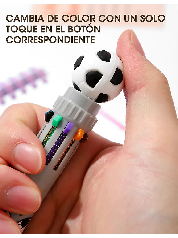 BOLIGRAFO 10 COLORES C/U 7