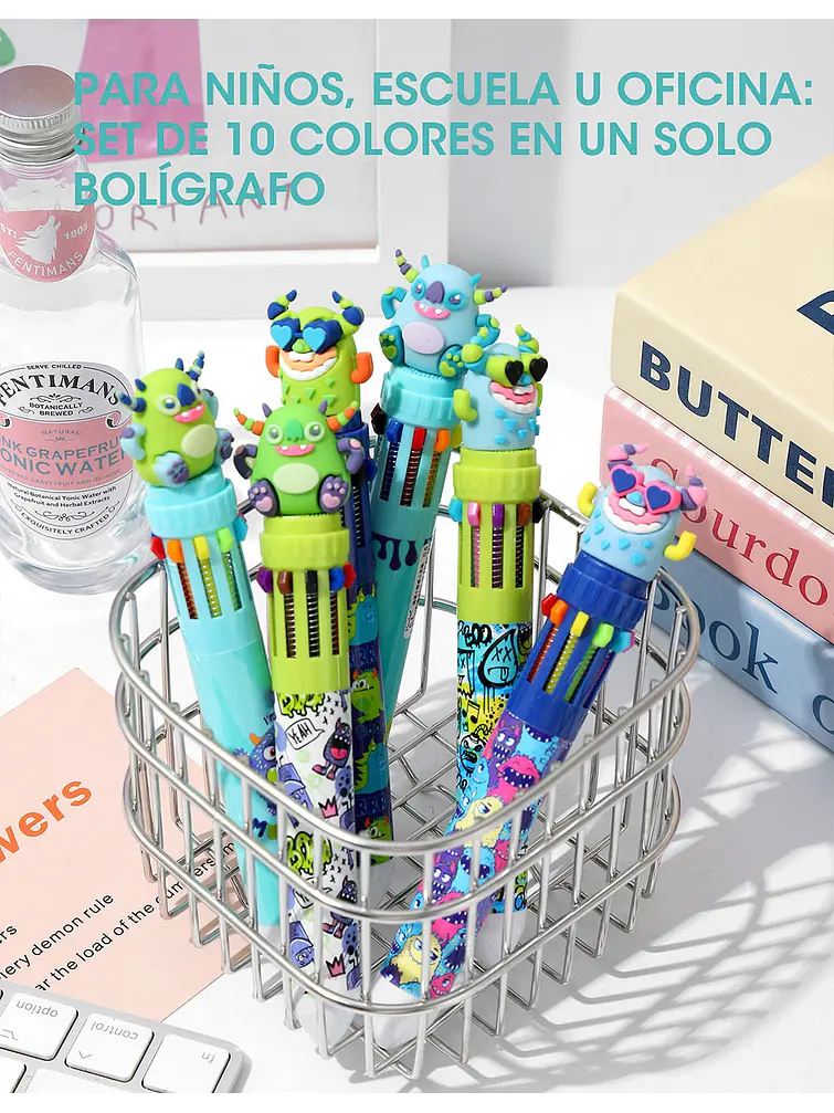 BOLIGRAFO 10 COLORES C/U 7