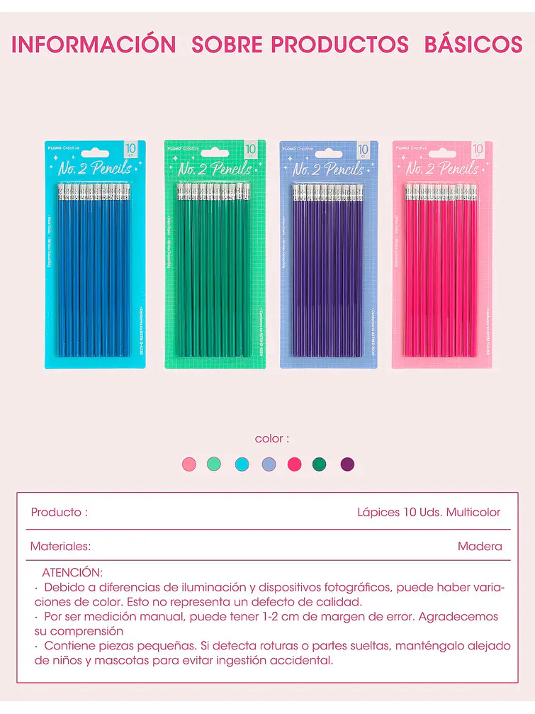 LAPICES NEGROS PCS*10 11