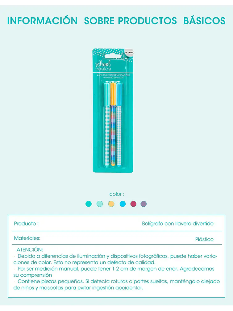 BOLIGRAFO PCS*3 5