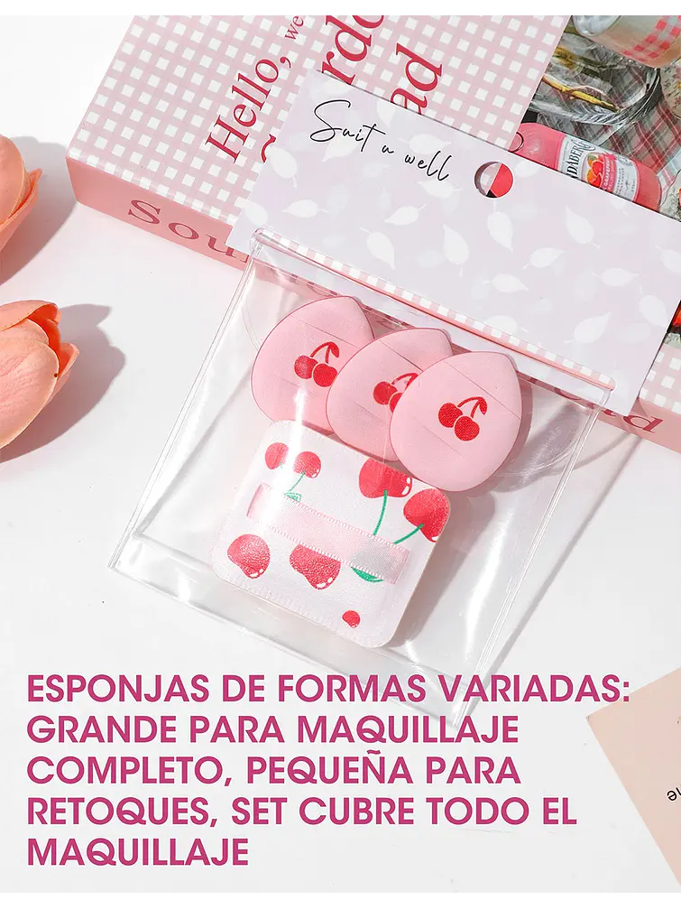 ESPONJA DE MAQUILLAJE PCS*4 4