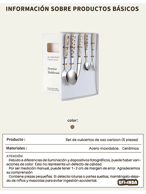 SET DE CUBIERTOS C/U 11