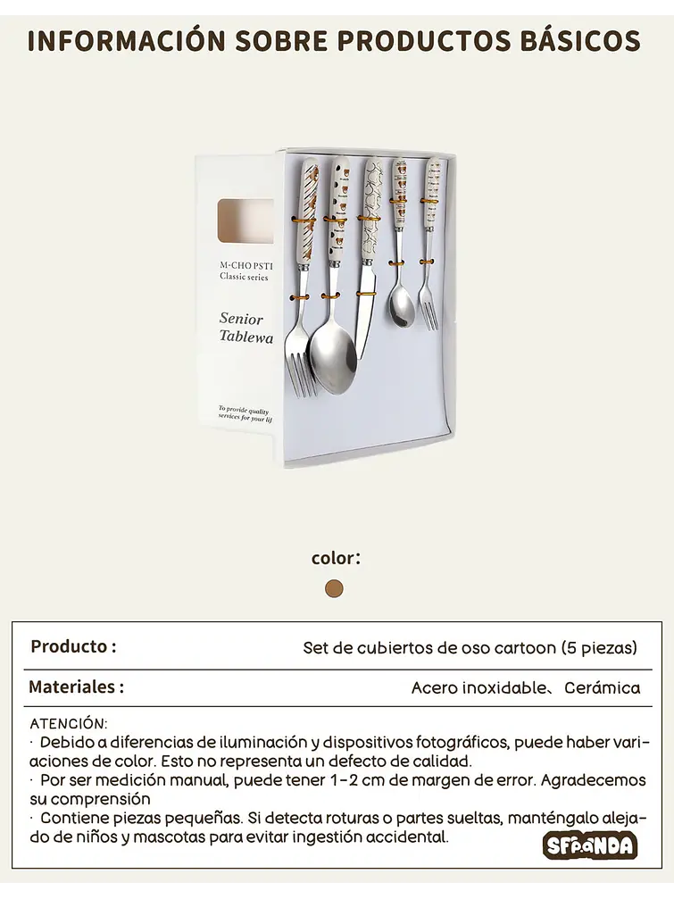 SET DE CUBIERTOS C/U 11